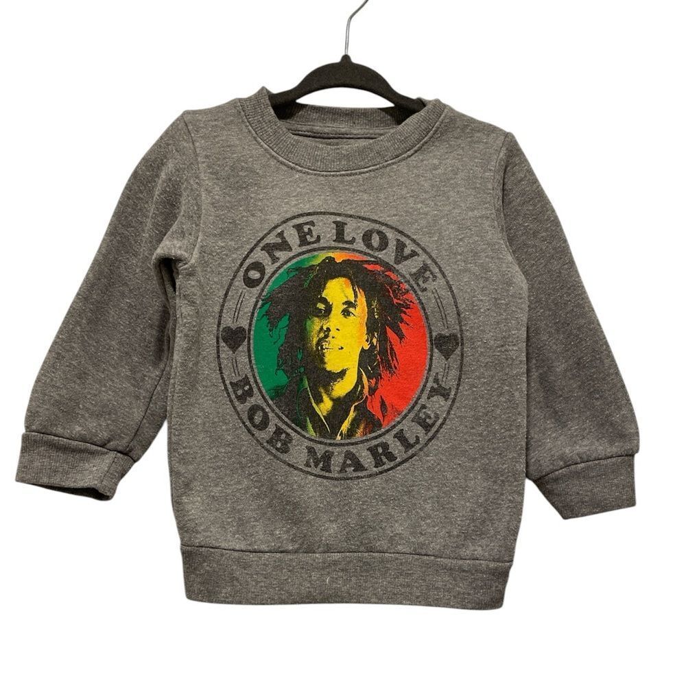 Zion Rootswear Bob Marley Kids Gray  sweatshirt size 18M